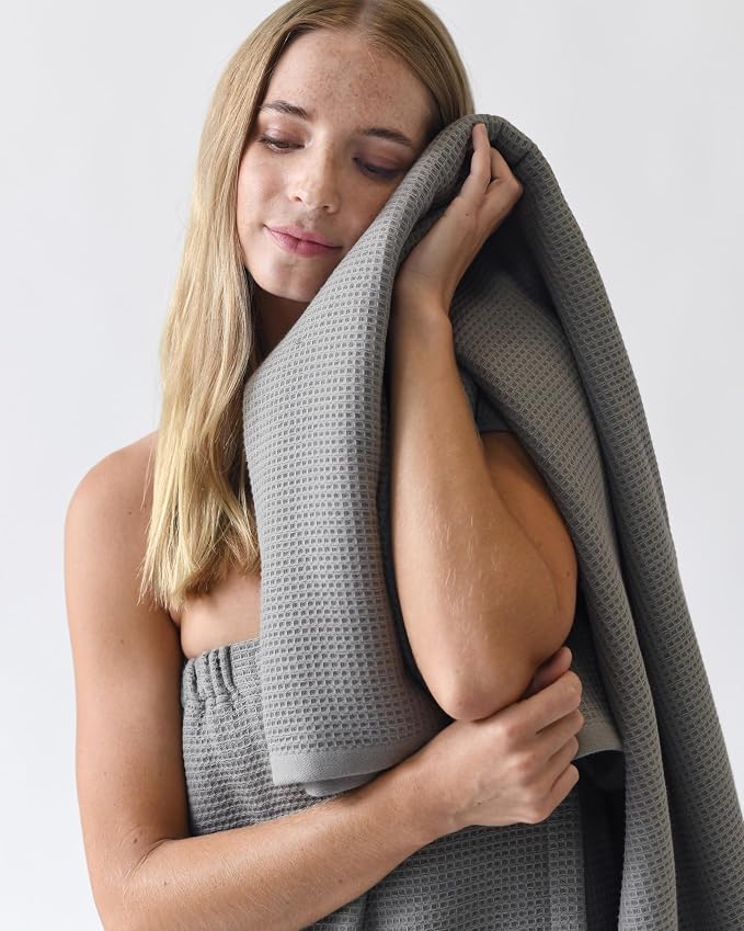 Cozy Earth Waffle Bath Sheets - Image 5