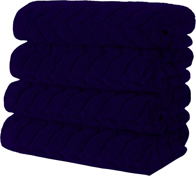 BAGNO MILANO Turkish Bath Towels, Soft Plush Jacquard Luxury Bath Towels - Image 3