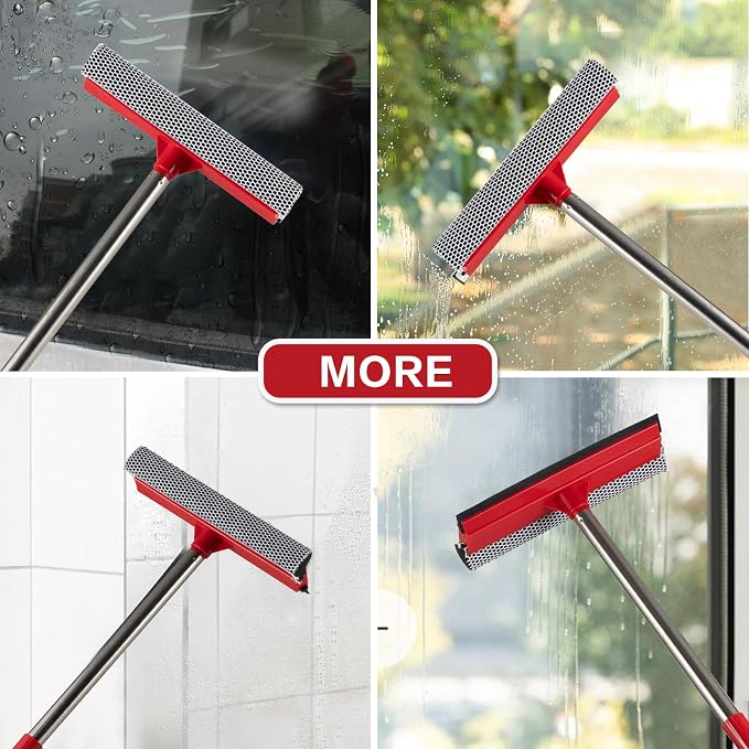 15.9" Window Squeegee for Car, 2 in 1 Window Cleaner - Image 5