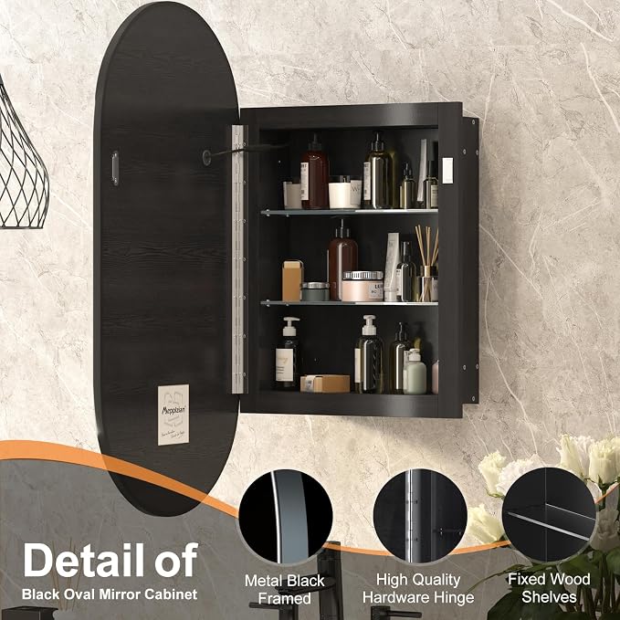 Led Oval Medicine Cabinet Mirror - Image 5