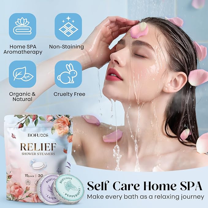 Shower Steamers Aromatherapy 15 Pack, Shower Bombs - Image 3