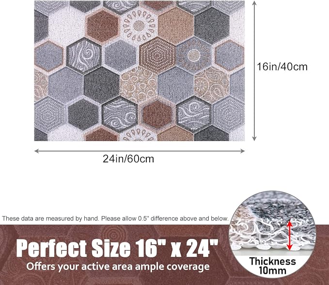 Shower Mat Non-Slip, 24x16 Inch Soft Comfort Bath Mat - Image 6