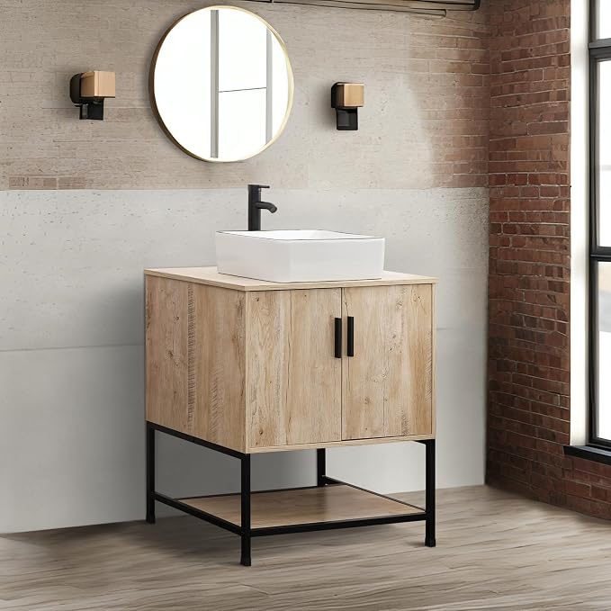 UEV Rustic Oak 30" Bathroom Vanity - Image 5