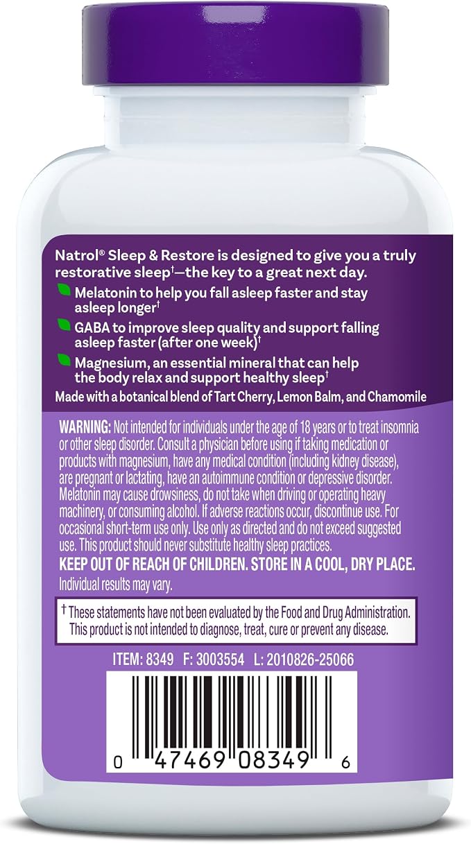Natrol Sleep & Restore Capsules - Image 9
