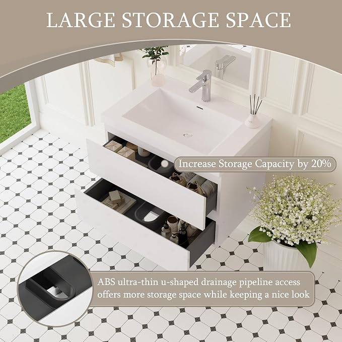 30" Floating Bathroom Vanity - Image 3