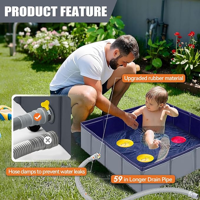 Upgraded Portable Shower Pan, Foldable Camping Shower Base - Image 3