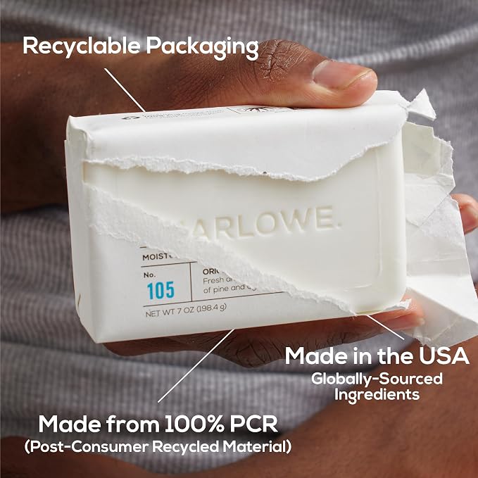 MARLOWE. No. 105 Bar Soap for Men 7 oz Moisturizing Body Soap, Nourishing & - Image 8
