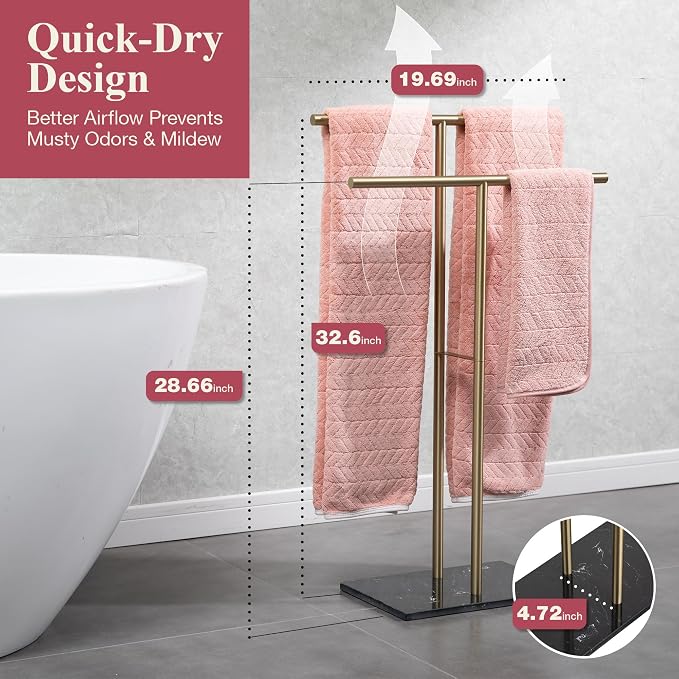 Towel Stand – Freestanding Towel Rack - Image 2