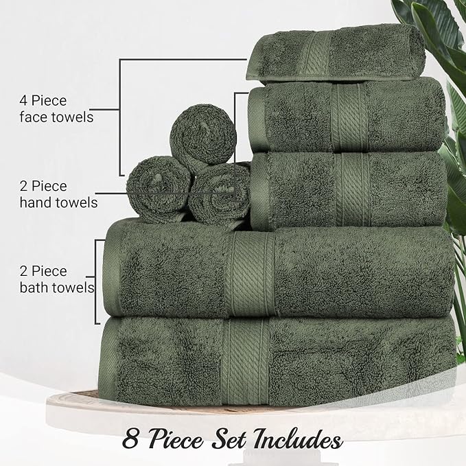 BLUENILEMILLS Madison Egyptian Cotton Towels, Towel Set - Image 6