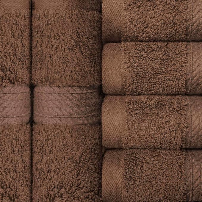 Superior Egyptian Cotton Pile Face Towel/Washcloth Set of 6, Ultra Soft Luxury - Image 3