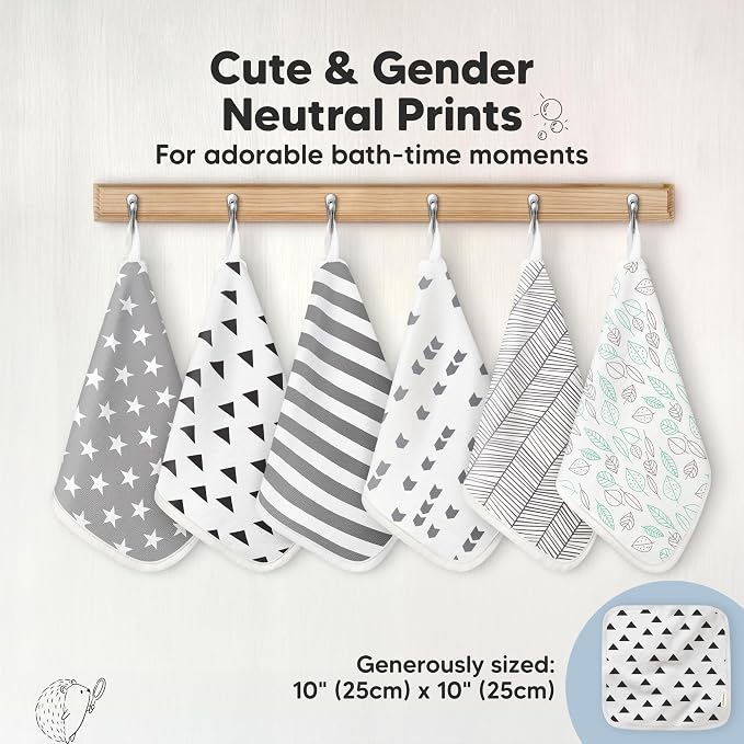 6-Pack Cotton Baby Washcloths for Newborn - Image 7