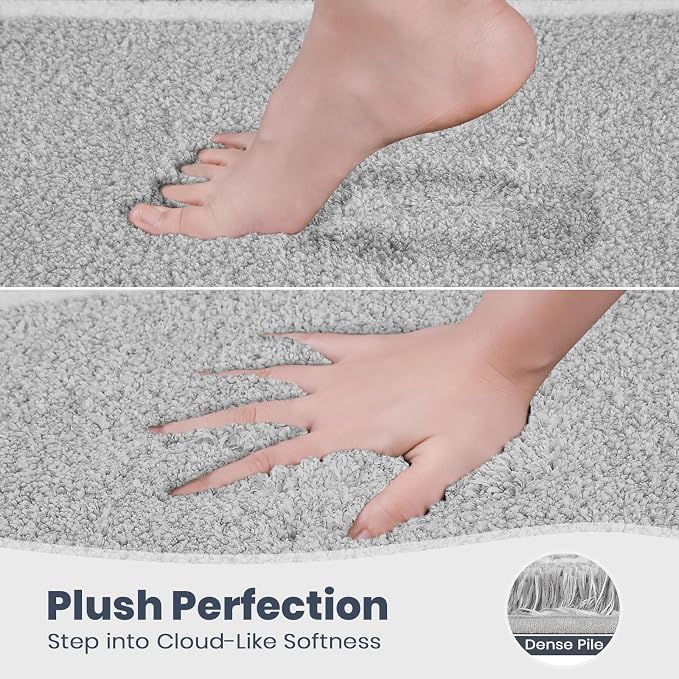 PURRUGS Bathroom Rug Non-Slip Machine Washable 30" x 46", Super Absorbent and - Image 3