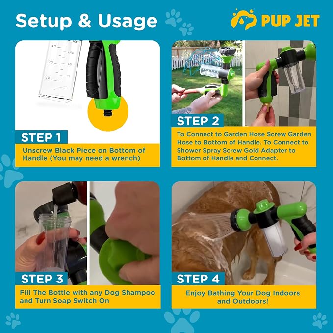 The Original Pup Jet Dog Washing Hose Attachment - Image 3
