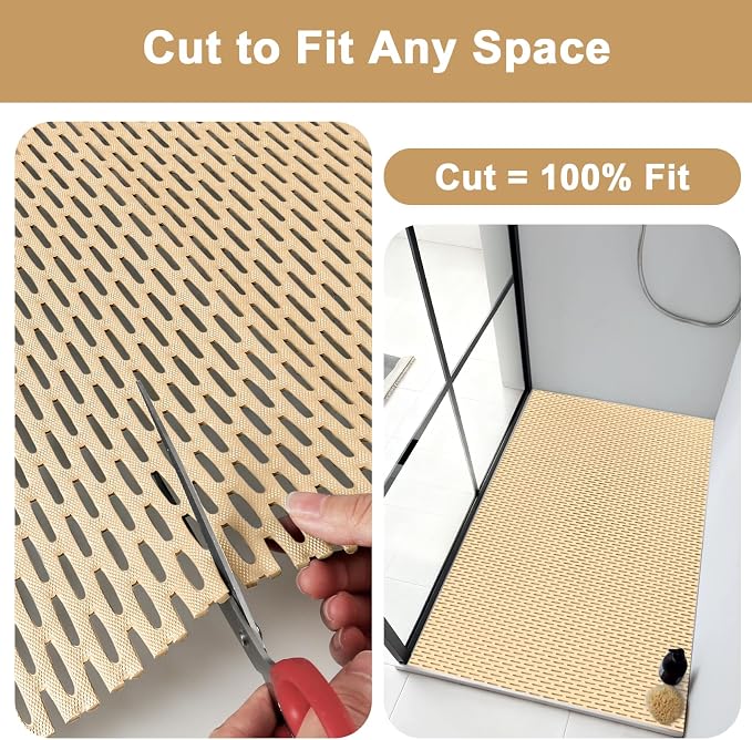 Square Shower Mat: 32"x32" Extra Large Non Slip Shower Mats - Image 6