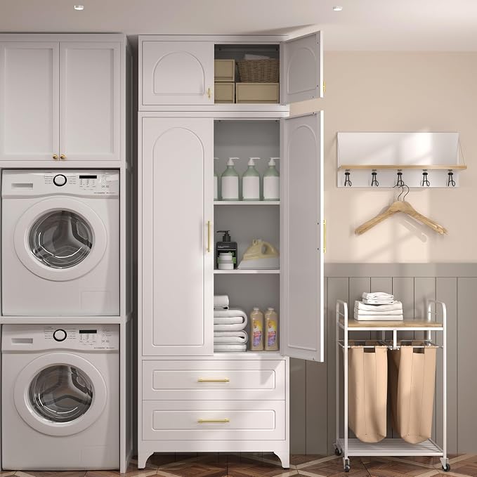 Kitchen Pantry Cabinet，90" Storage Cabinets - Image 5
