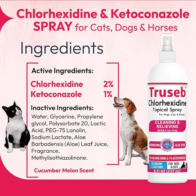 Truseb Topical Ketoconazole and Chlorhexidine Spray - Image 2