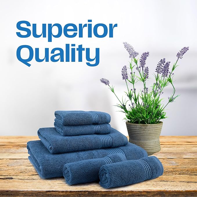 EastNBlue Lara Premium Bath Towel Set 6 Piece - Image 3