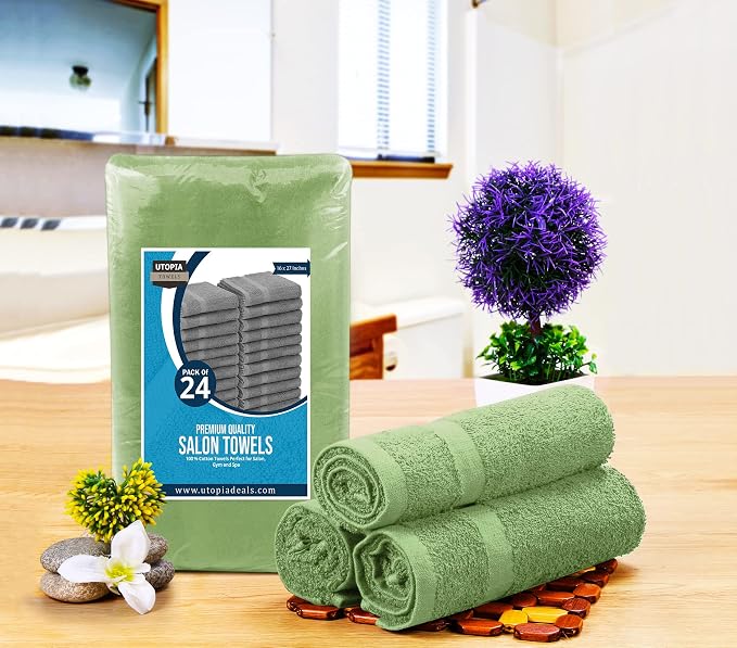 Utopia Towels, Salon Towel, Not Bleach Proof, 16 by 27 Inches, Highly Absorbent - Image 2
