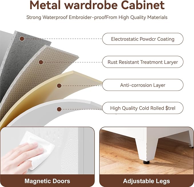 69''Metal Pantry Storage Cabinet - Image 7