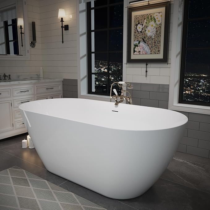 ABRUZZO 55" Acrylic Freestanding Bathtub - Image 2