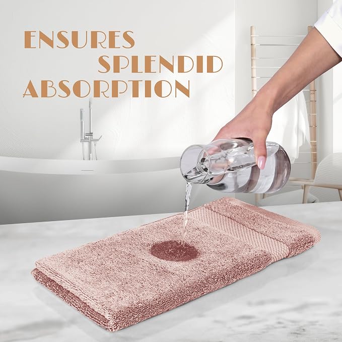 White Classic Pink Washcloths Set - Image 5