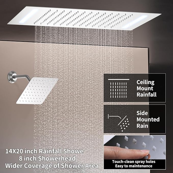 Shower System Chrome Shower Faucet Set - Image 2