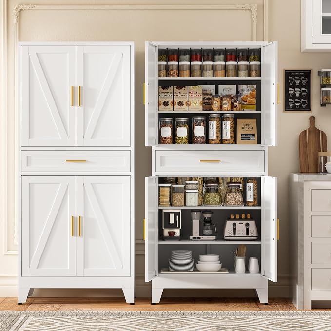71" Tall Metal Storage Cabinet - Image 3