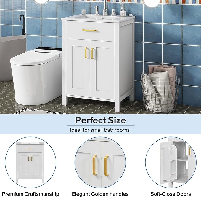 Linique 24" Bathroom Vanity - Image 4