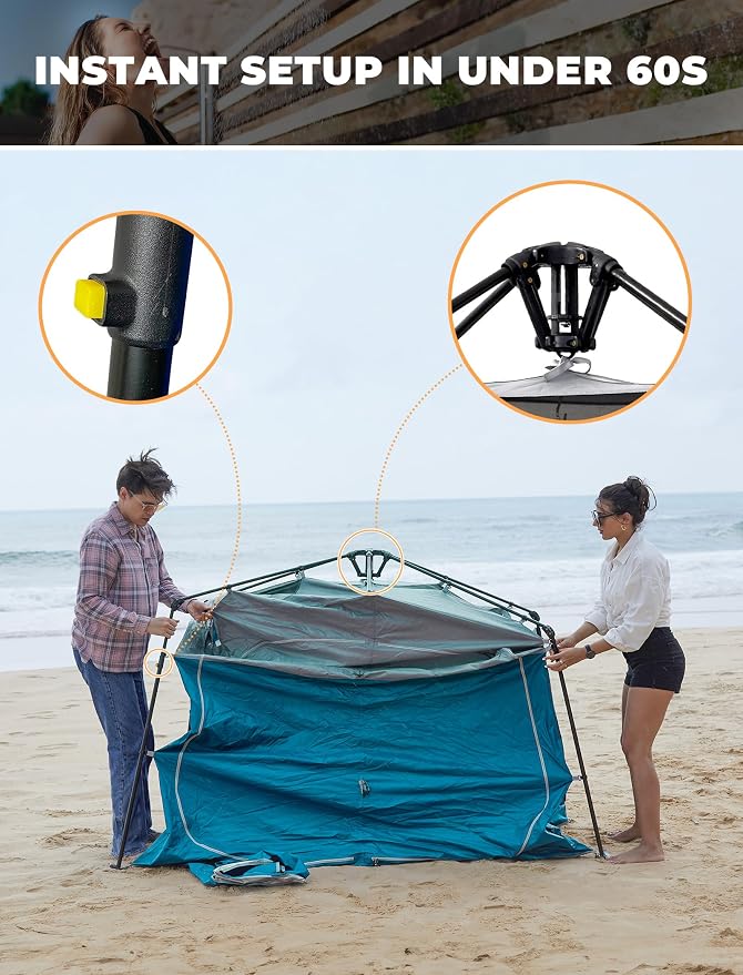 KingCamp Instant Shower Tent, Portable Superior Stable Privacy Shelter - Image 2