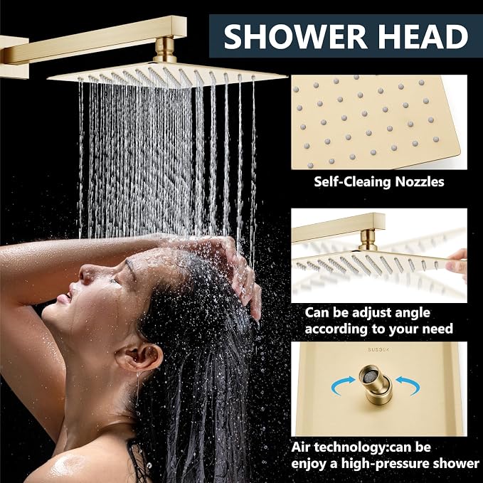 Aolemi Shower Faucet Set Rain Shower System - Image 3