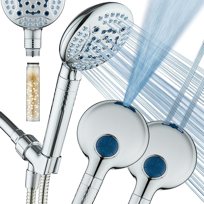 AquaCare 4X High Pressure 10-mode Filter Handheld Shower Head by HotelSpa