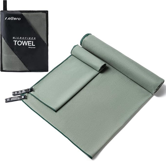 Camping Towel, 2 Pack Microfiber Travel Sports Towel, Quick Dry-Super by Unknown