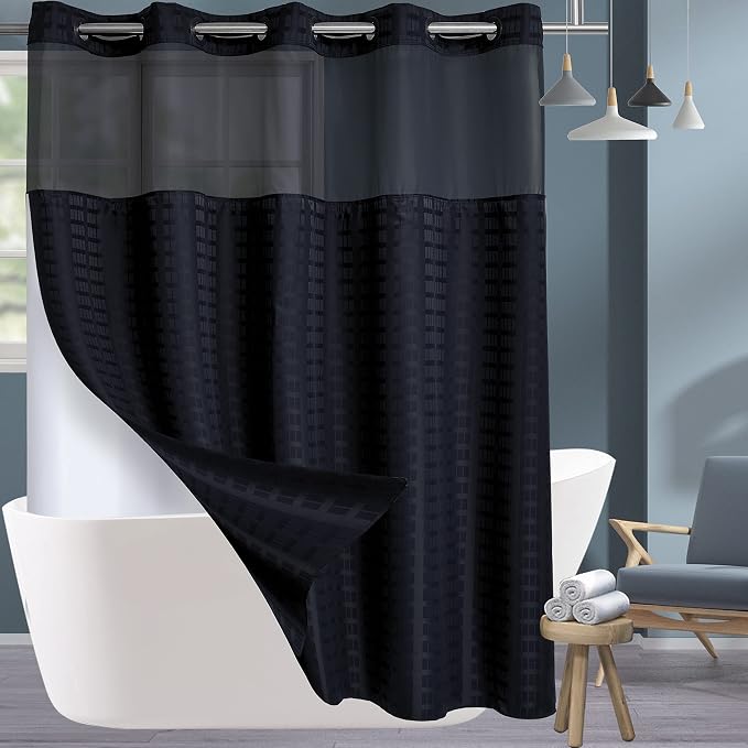 Conbo Mio Extra Long No Hook Shower Curtain by ConboMio