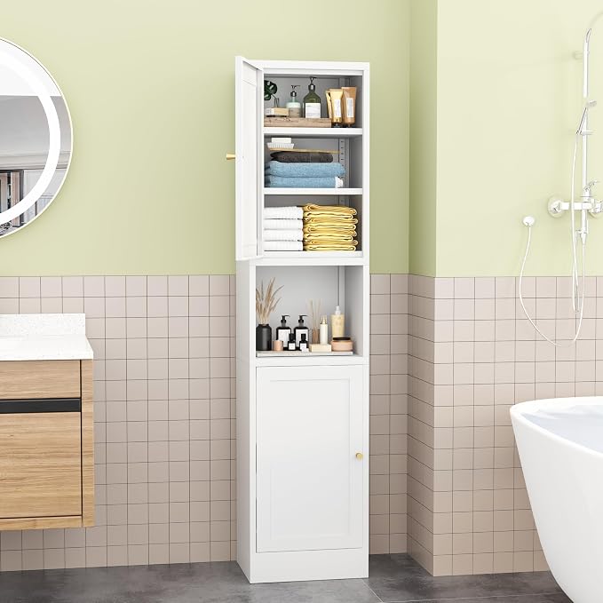 Tall Narrow Storage Cabinet - Image 2