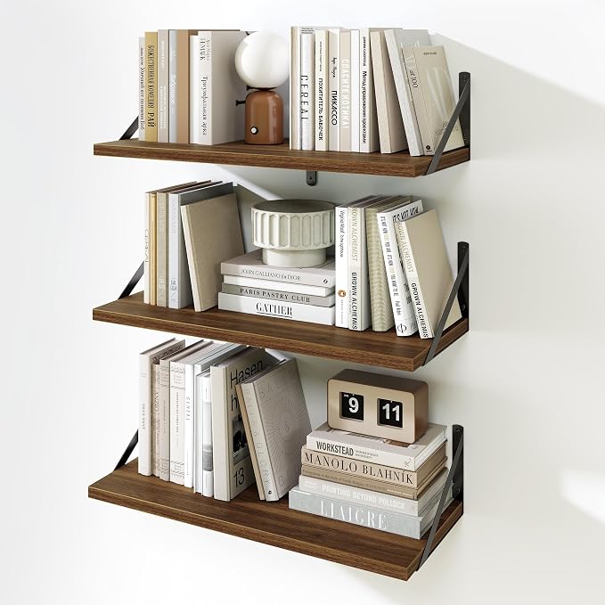 Fun Memories Floating Bookshelves, Decorative Wall Shelf by FunMemories