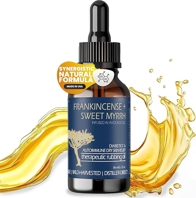 BALM OF GILEAD Neuropathy Frankincense & Sweet Myrrh Therapeutic Rubbing Oil by BALMOFGILEADALLNATURALHANDCRAFTEDSOOTHEPROTECTREPAIR