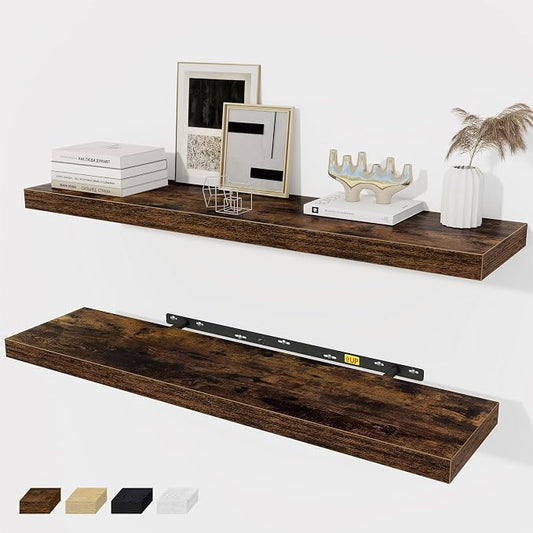 Fun Memories 36 x 8 Inch Floating Shelves by FunMemories