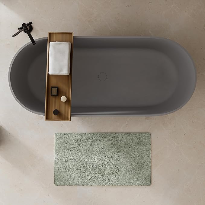 Abruzzo 59" Freestanding Bathtub Matte Grey - Image 3