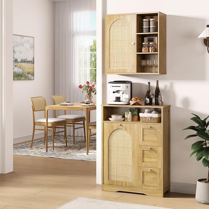 Rattan Bathroom Wall Cabinet - Image 7