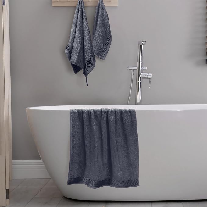 Belizzi Home Ultra Soft 3 Pack Cotton Towel Set, Contains a Bath Towel 28x55 - Image 4