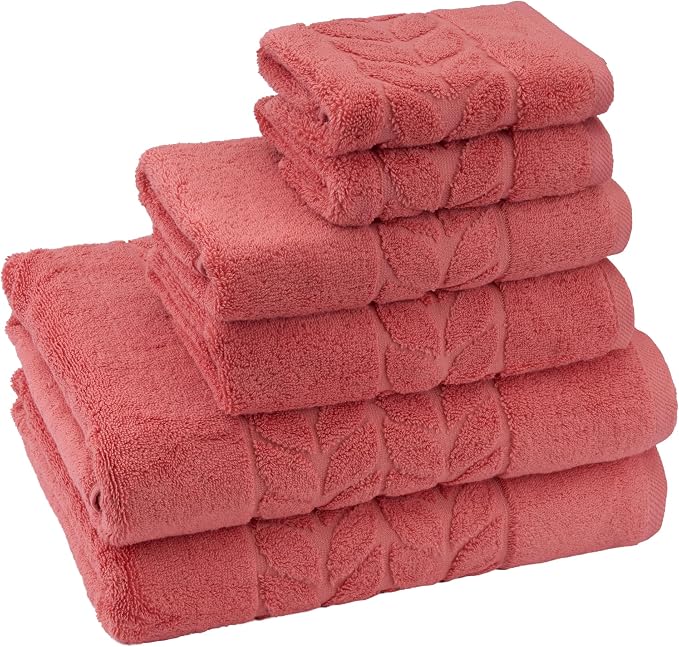 BAGNO MILANO Organic Turkish Cotton Bath Towels, Luxury Jacquard Collection - Image 2