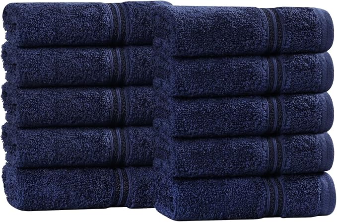 Superior Egyptian Cotton Face Towel/Washcloth Set, Small Towels - Image 2