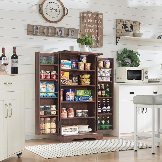 ACCOHOHO 47" Kitchen Pantry, Farmhouse Storage Cabinet - Image 3