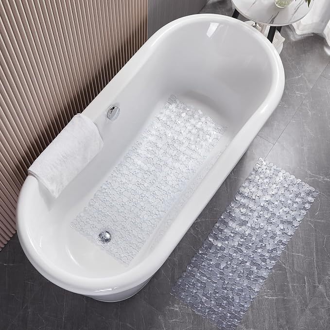 Bath Shower Mat Non Slip: Extra Large Pebble Bathtub mat - Image 6