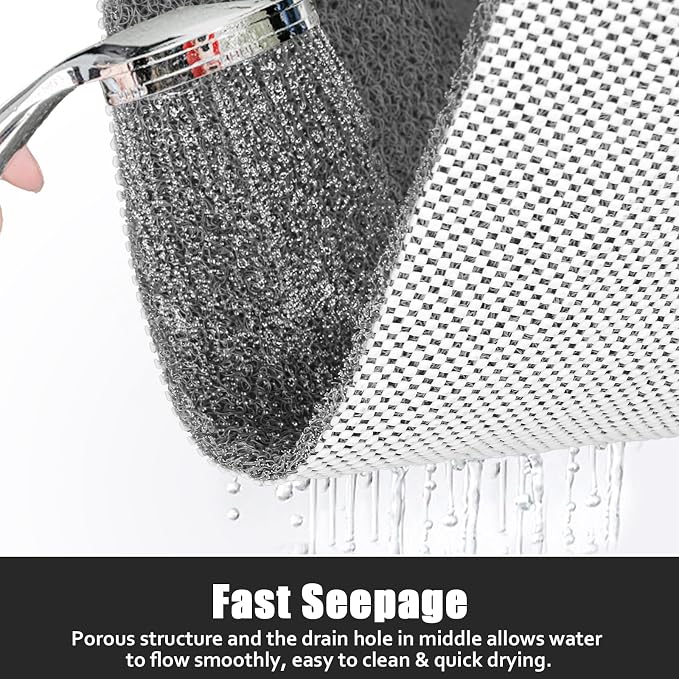 Square Shower Mat Non Slip: 27x27 Inch Extra Large Shower Floor Mat - Image 3