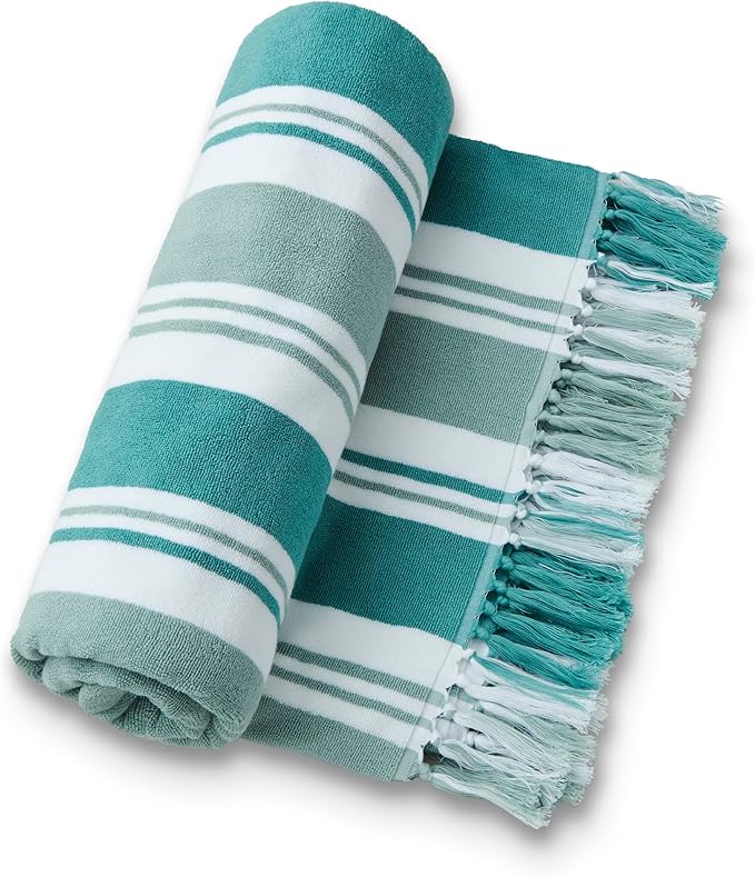 Laguna Beach Textile Co. Striped Cabana Beach Towel - Image 6