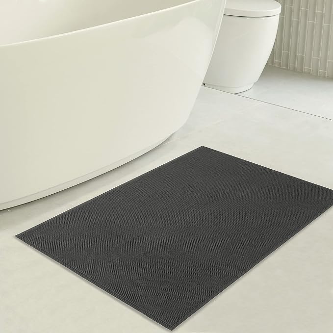 American Soft Linen Bath Rug, 20 in 34 in 100% Cotton Bath Mats Rugs - Image 3