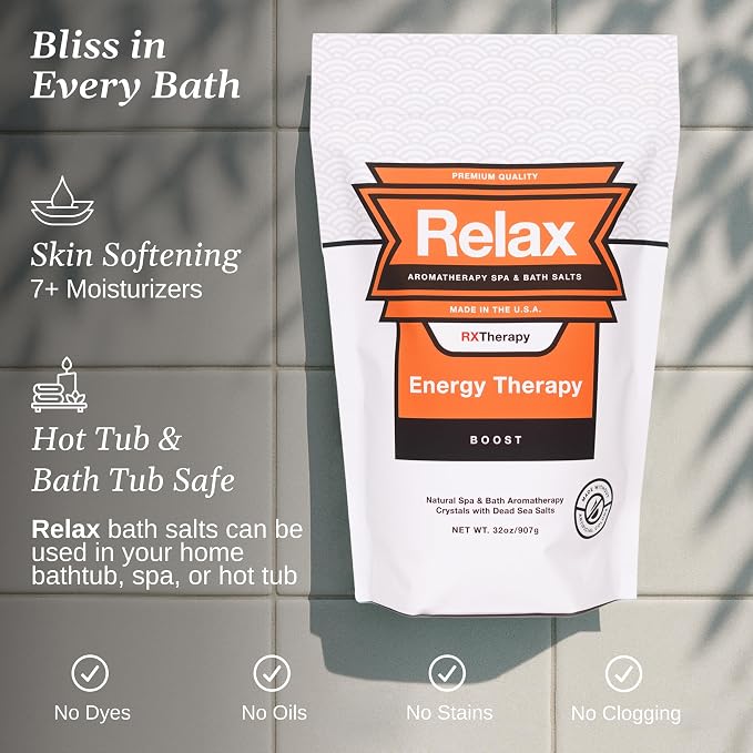 Relax Spa & Bath, Epsom & Dead Sea Salts, Aromatherapy Bath Salts - Image 3