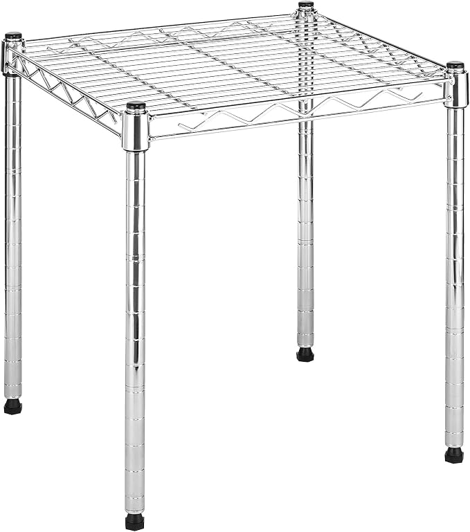 Whitmor Wire Shelving Unit, Metal Storage Shelves, Stacking Shelf by Whitmor