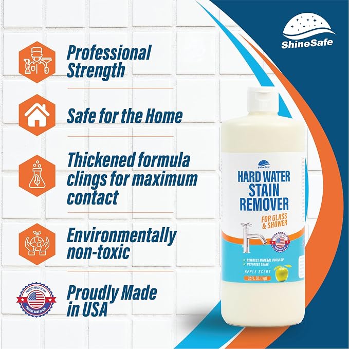 ShineSafe Hard Water Stain Remover – Professional-Grade Calcium Lime Rust - Image 2